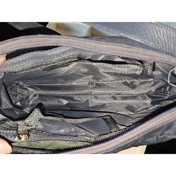 Christian Dior Vintage Navy Shoulder Bag w/Twilly & Insert Added - Picture 9 of 16